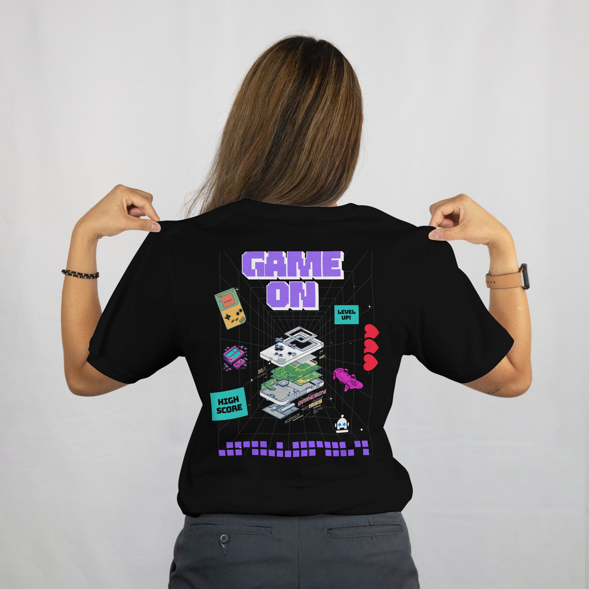 Over Sized Gaming T Shirt - Retro Game On