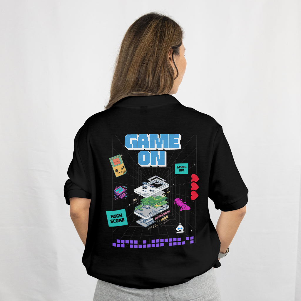 Over Sized Gaming T Shirt - Retro Game On